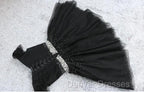 Fashionable Black Short Beaded Party Dress, Black Prom Dress