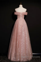 Cute tulle long A line prom Dress evening Dress