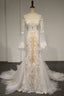 Flare Sleeve Sexy Mermaid Wedding Dress