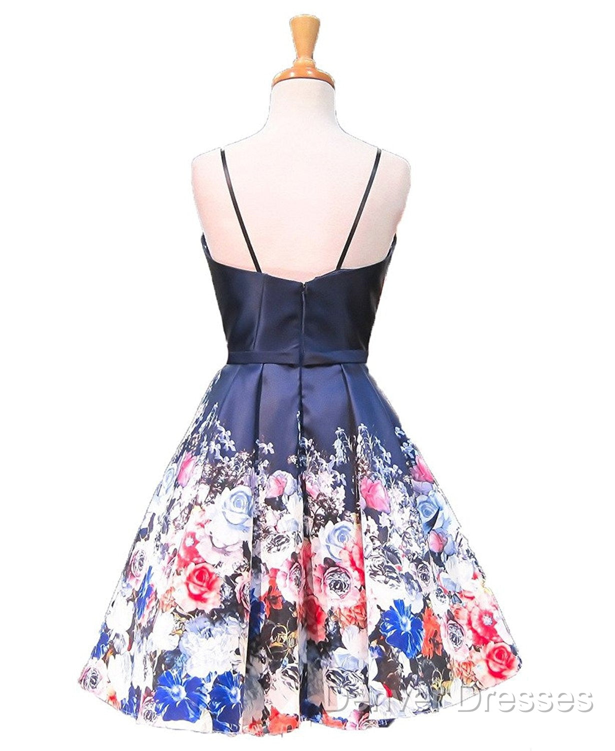 Floral Party Short Homecoming Dress Secondary image