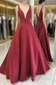 Formal Dress Burgundy Prom Dress Ball Gowns Evening Gowns