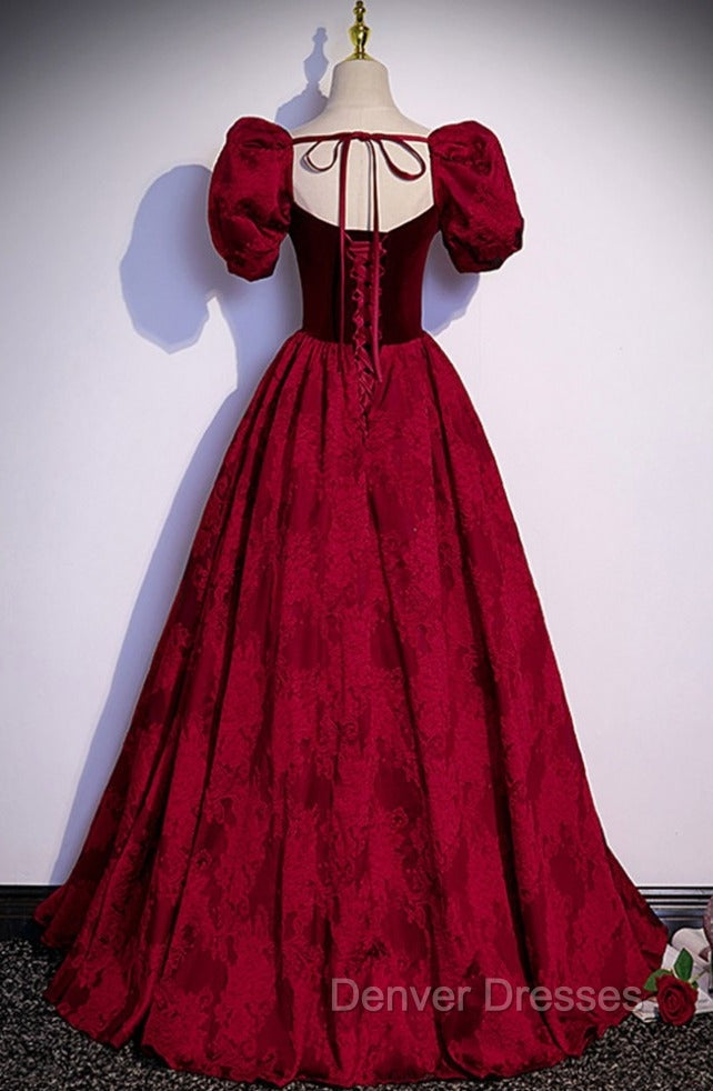 Formal Long Ballgown Prom Dress with Floral Pattern Secondary image