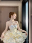French Ball Gown Strapless Short Champagne Lolita Dresses Party Dress Birthday Outfits