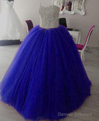Fully Crystal Beaded Sweetheart Ball Gowns Wedding Dresses