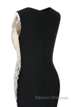 Portrait Trumpet Sweep Train Sleeveless Beading Evening Dress