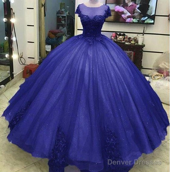 Ball Gown Princess Prom Dresses, Lace Appliqued Victorian Formal Gowns For Masquerade Ball Main image