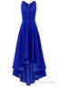 Royal Blue Hi Low Prom Dress