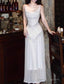 Gentle White Bodycon Dress Spaghetti Straps Prom Dress Graduation Prom Adult Ceremony Dress
