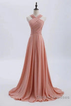 Glam Blush Pink Prom & Wedding Dress-Sweet 16 Chiffon Evening Gown For Graduation & Quinceanera