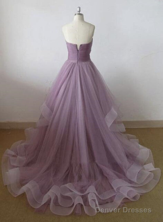 Glam Tulle Sweetheart Floor Length Formal Gowns, Charming Prom Gowns, Women Formal Dresses