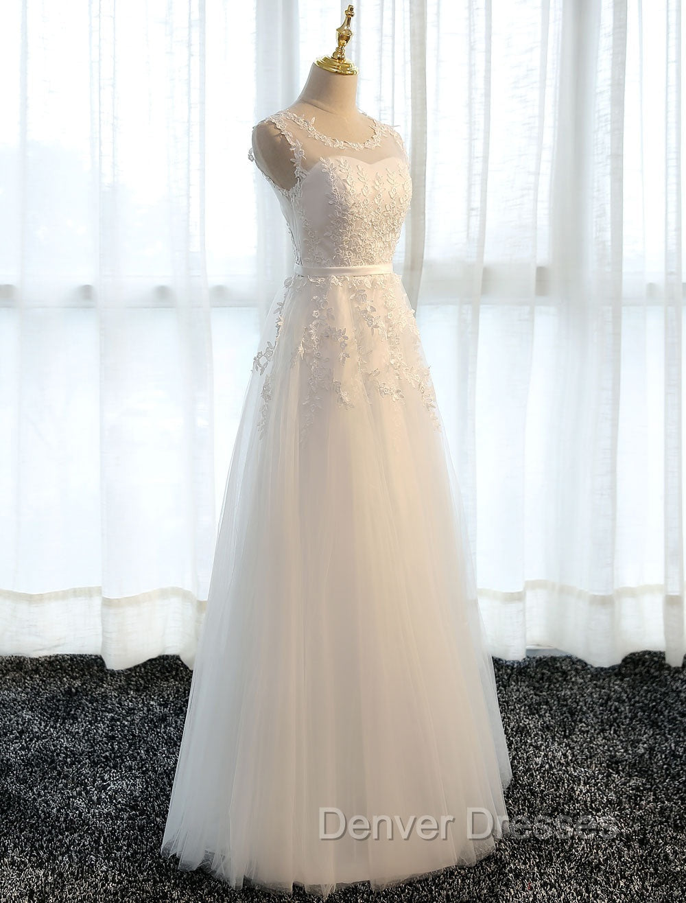 Glamorous Long Evening Dress Lace Cameo Pink Party Dress A Line Applique Tulle Maxi Formal Dress