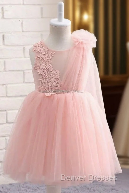 Glamorous Pink First Dress For Girls Brand Tulle Lace Main image