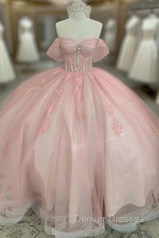 Glitter Pink Quinceanera Dress Ball Gown Sweet 16 Vestidos 15 De XV Anos Main image