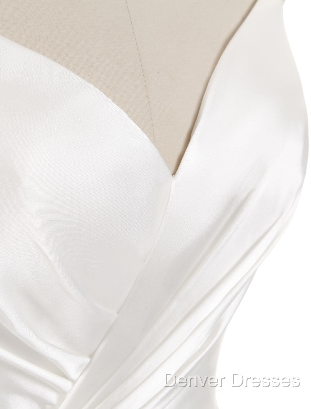 Gorgeous Beach Wedding Dress Mermaid Sleeveless Evening Dress V Neck Straps Split Ivory Bridal Gown With Court Train