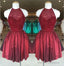 Gorgeous Low Back Halter Neck Beaded Homecoming Dresses