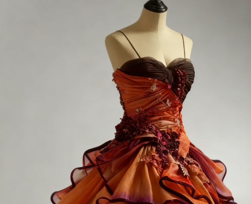 Gorgeous Ombre Spaghetti Straps A-Line Layered Tulle Long Prom Dress Formal Evening Gowns