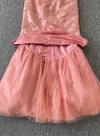 Gorgeous Princess Pink Mermaid Sweetheart Neck Embroidered Floral Satin Tulle Long Prom Dress Evening Dress