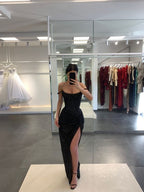 Gorgeous Prom Dress,Sequin Evening Dress,Long Formal Gowns,Black Formal Dress