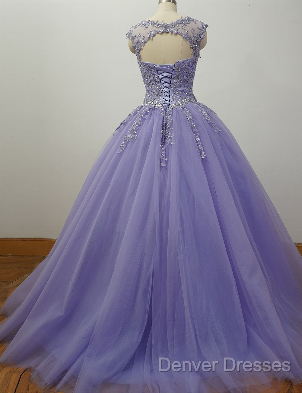 Gorgeous Quinceanera Dress With Applique And Beadings, Purple Formal Gowns Secondary image