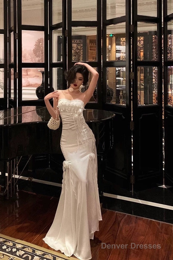 Gorgeous Sheath Sweetheart Chiffon Sleeveless Date Night Dress White Chiffon Prom Dresses Birthday Outfits