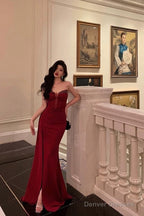 Gorgeous Sheath Sweetheart Red Sleeveless Date Night Dress Prom Dresses Birthday Outfits