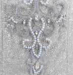 Gorgeous Silver Mermaid Off-The-Shoulder Beaded Sparkly Tulle Train Prom Dress Evening Dress