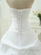 Gorgeous Sweetheart Beaded Ball Gowns Lace-Up Wedding Dress