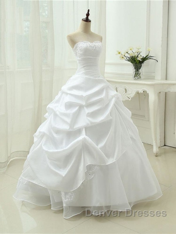 Gorgeous Sweetheart Beaded Ball Gowns Lace-Up Wedding Dress