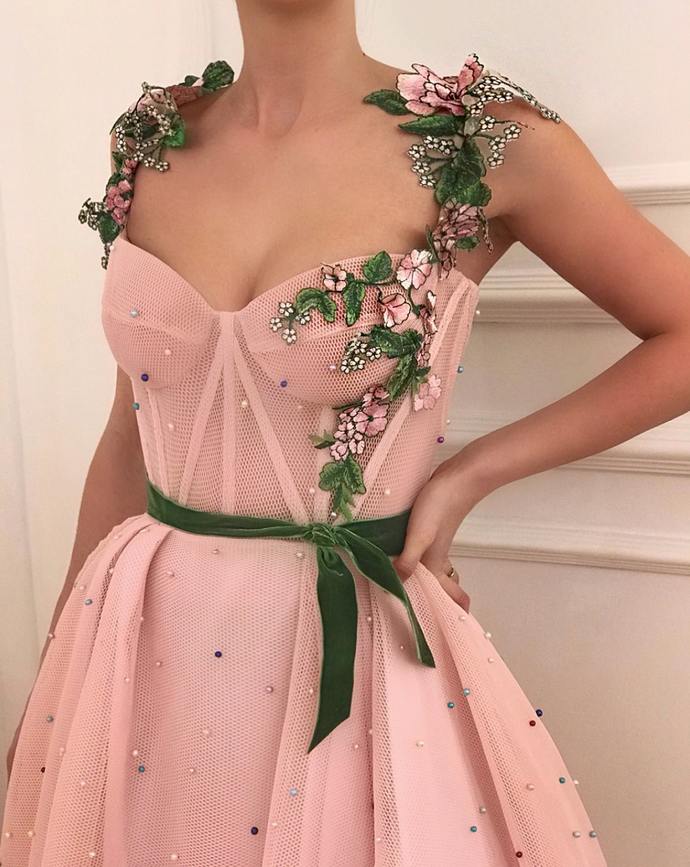Gorgeous Unique Prom Dress,A-Line Prom Dress,Tulle Prom Dress Secondary image