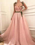 Gorgeous Unique Prom Dress,A-Line Prom Dress,Tulle Prom Dress