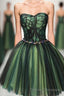 Stylish Tulle Lace Short Prom Dress, Cute Evening Dress