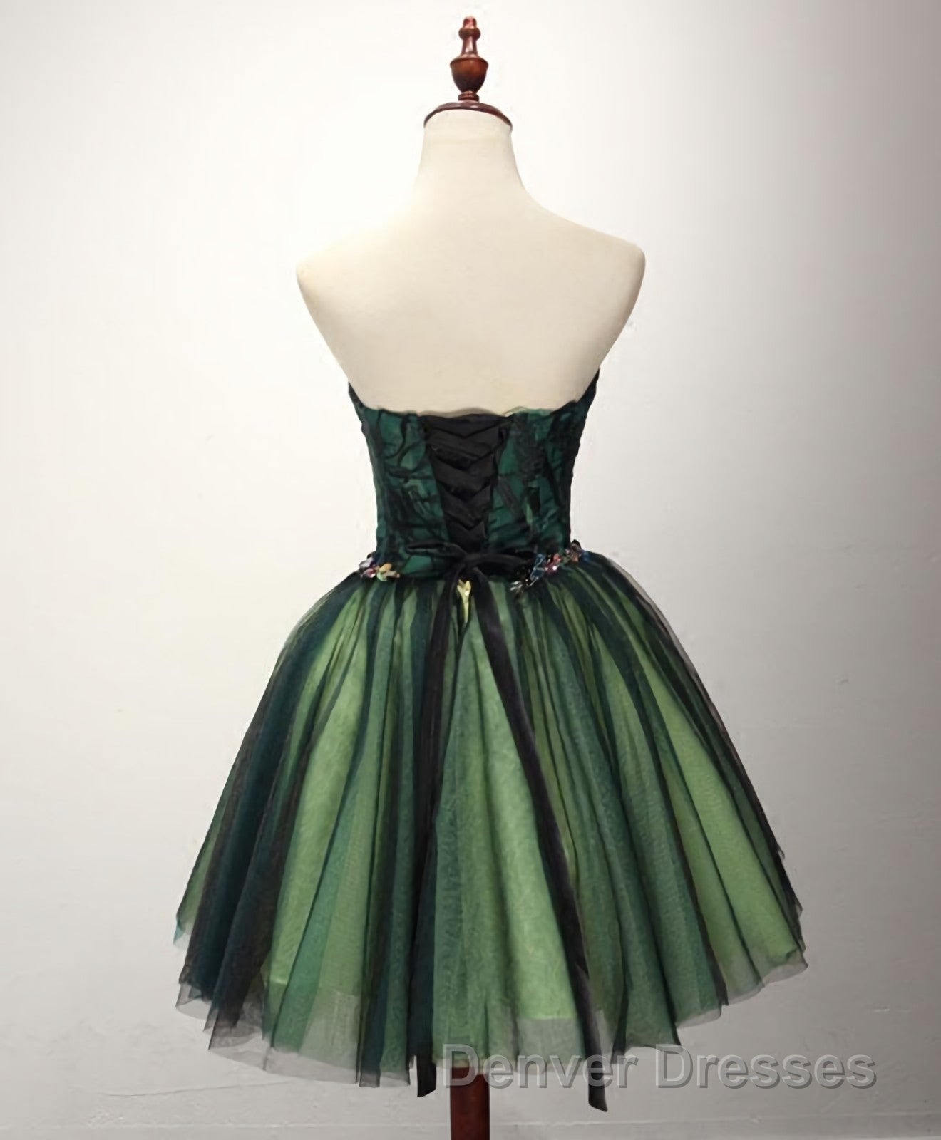 Stylish Tulle Lace Short Prom Dress, Cute Evening Dress