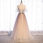 Gradient Tulle with Straps Sweetheart Party Dress, A-line Tulle Evening Dress Prom Dress