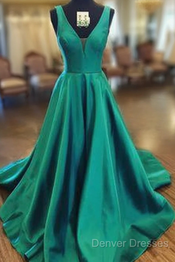 Green Color Prom Dress, Ball Gown, Evening Dress,Birthday Party Gown Long, Back To Schoold Party Gown Main image
