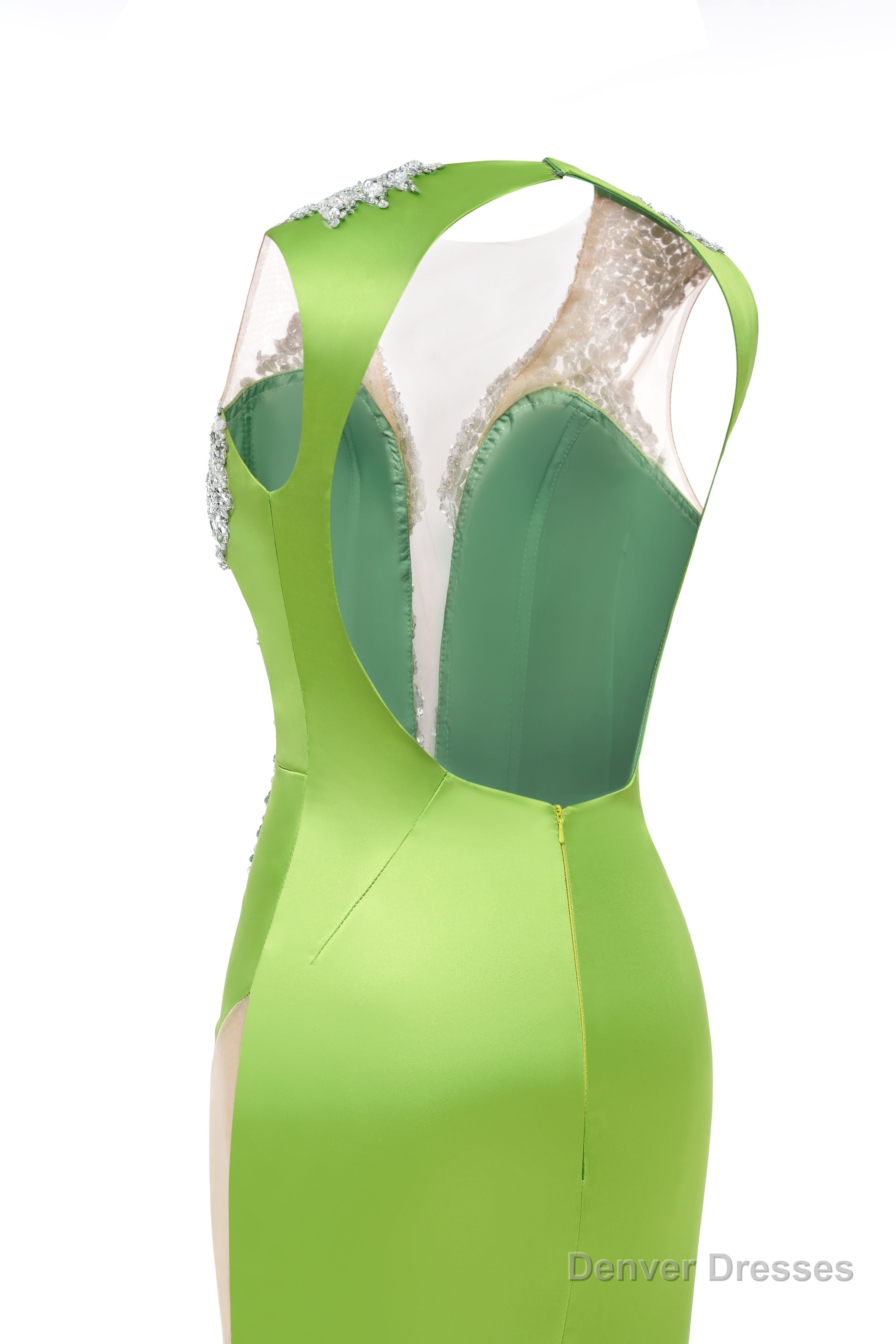 Purple Deep V Neck Mermaid Satin Prom Dresses Sparkly Beaded Pageant Crystals Evening Formal Dresses