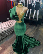 Green Evening Prom Dress,Long Prom Dress