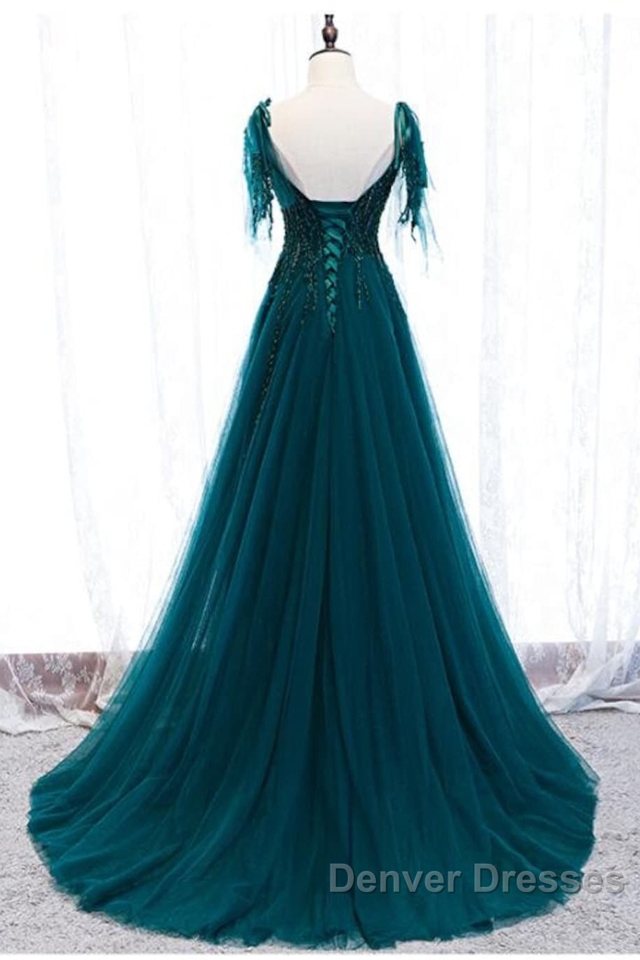 Green Formal Dress Prom Dress Handmade Womens Prom Wedding Party Dress