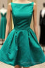 green homecoming dress short prom Dress