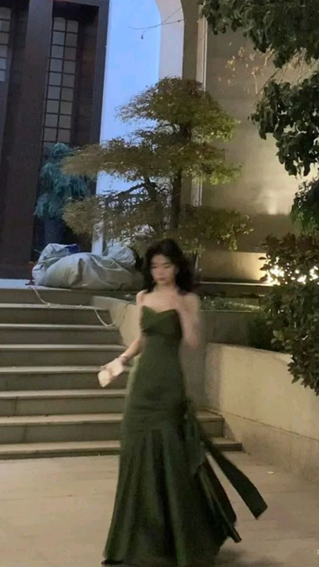 Green Long Dress Prom Dress Formal Dress