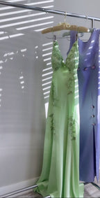 Green Long Evening Dress Prom Party Formal Party Gown