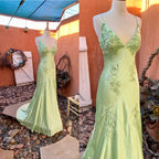 Green Long Evening Dress Prom Party Formal Party Gown