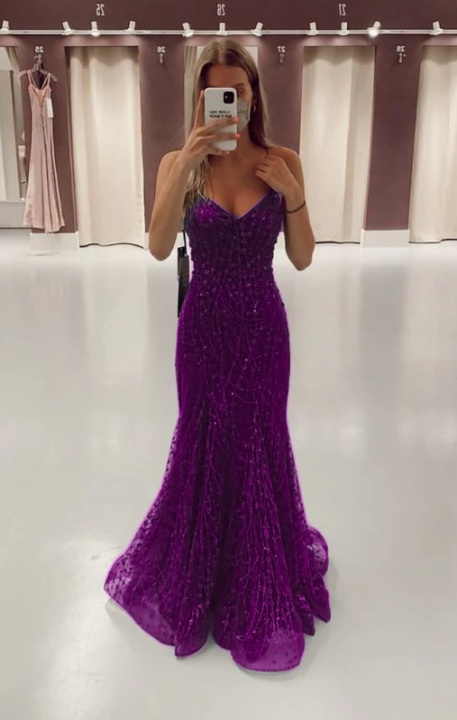 Green Long Mermaid Prom Dress Formal Evening Gowns