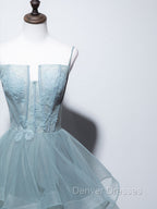 Green Long Prom Dress, Green Formal Graduation Dress With Lace
