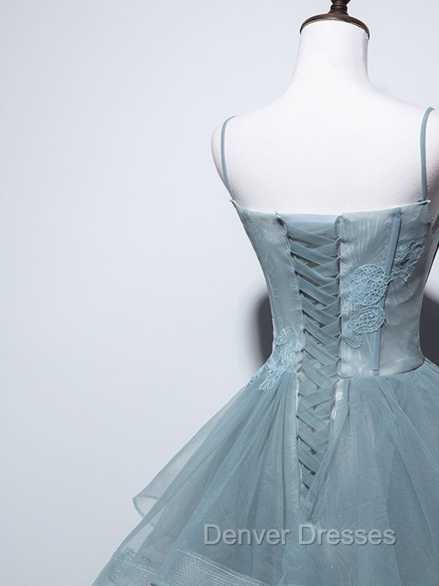 Green Long Prom Dress, Green Formal Graduation Dress With Lace