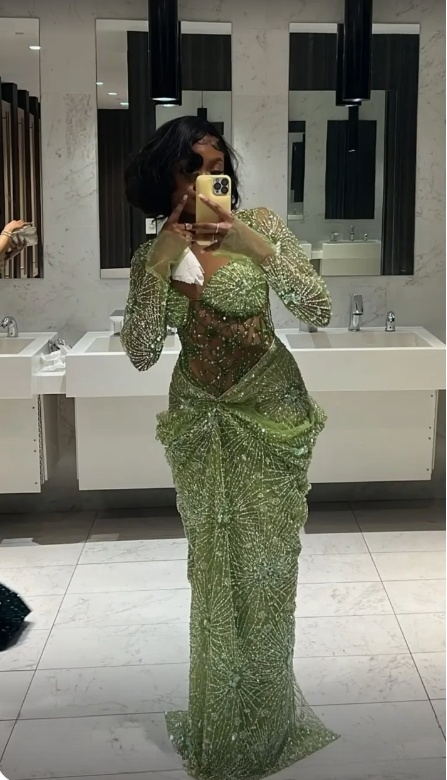Green Long Prom Dress Mermaid Evening Dress