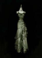 Green Long Prom Dress New Long Evening Gowns