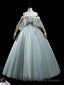 Green Tulle Lace Long Prom Dress, Lace Evening Dress