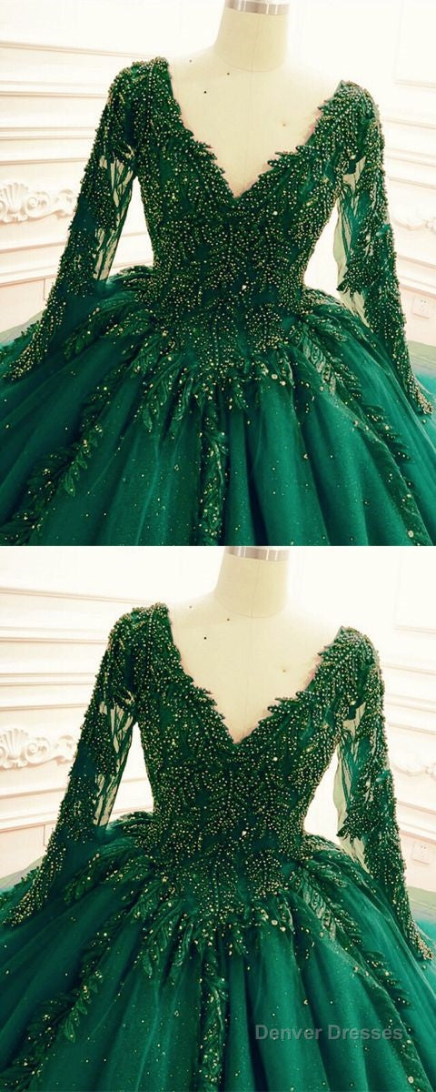Green Wedding Dresses Ball Gown Prom Dress Main image