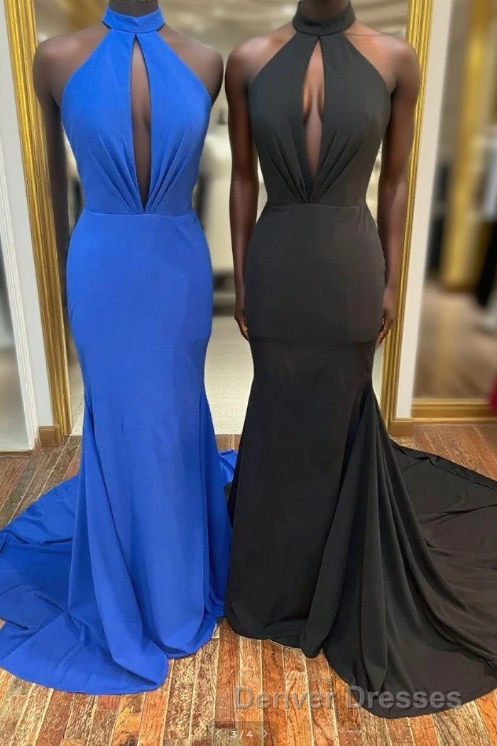 Halter Keyhole Mermaid Long Formal Gown Main image