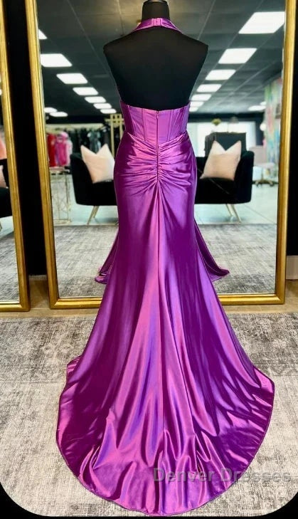 Halter Mermaid Long Prom Dress With Open Back Secondary image